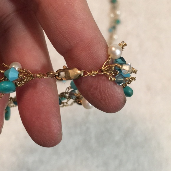 14k gf necklace, bracelet & earring set - Picture 6 of 6